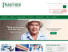 Tablet Screenshot of parkviewregional.com